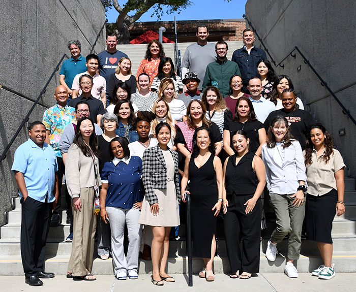 Five rows of 40 Foothill counselors