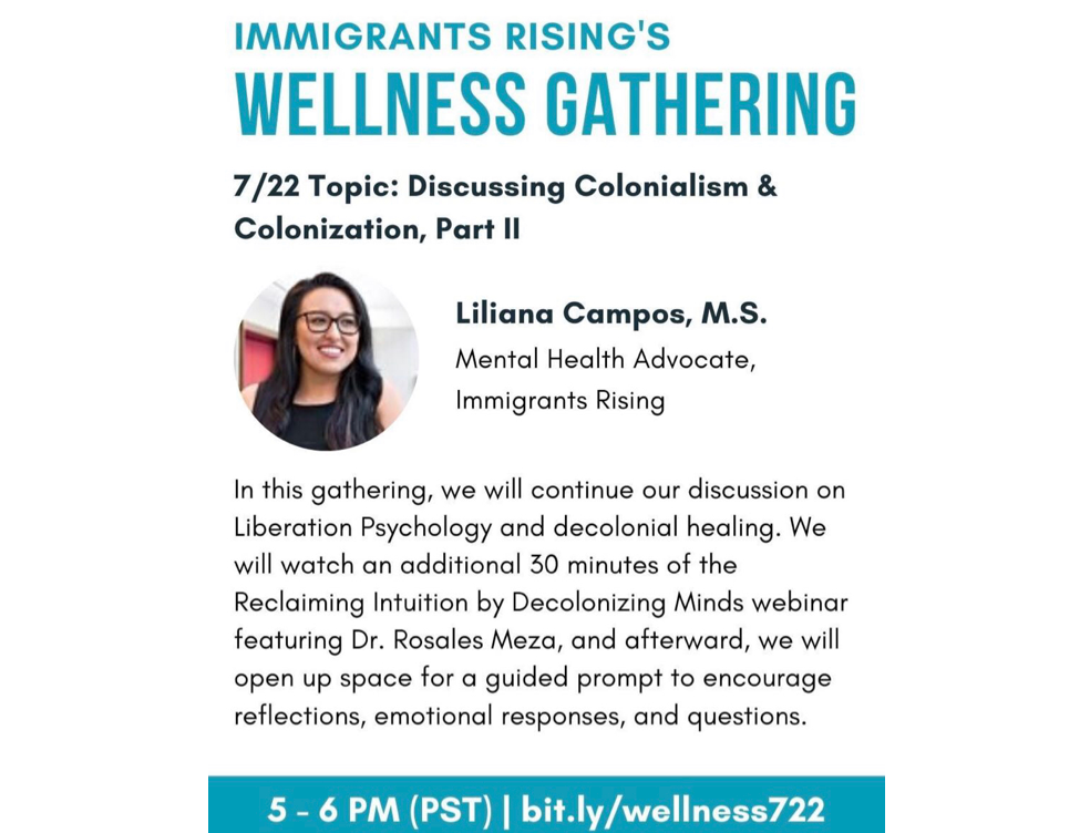 IR Wellness Gathering Flyer