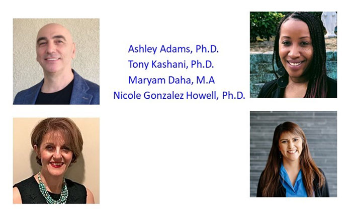 Pictured from left to right, top to bottom Tony Kashani, Ashley Adams, Maryam Daha, Nicole Howell