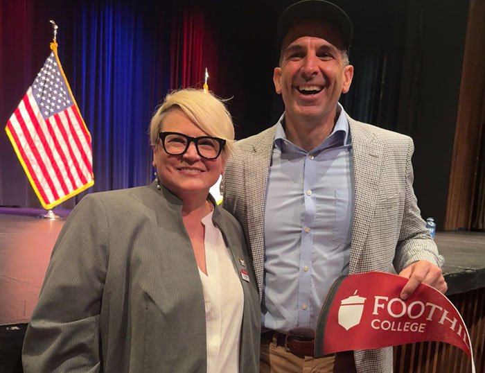 Kristina Whalen and Sam Liccardo