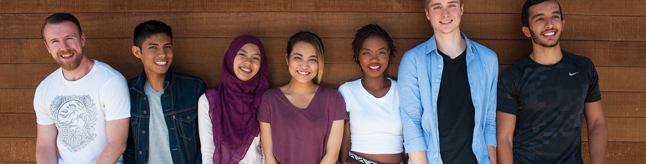 Group of 7 diverse faces